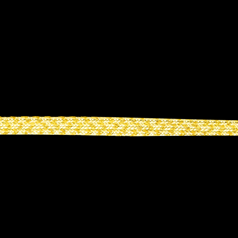 Clarified Butter and Gold Metallic Braided Trim - 0.2