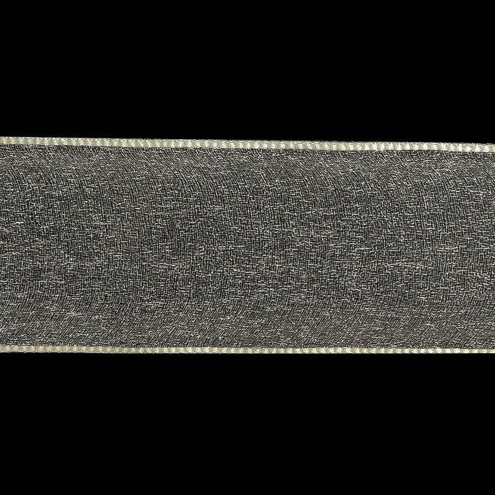 Cannoli Cream Shimmering Organza Ribbon with Woven Edges - 1.5