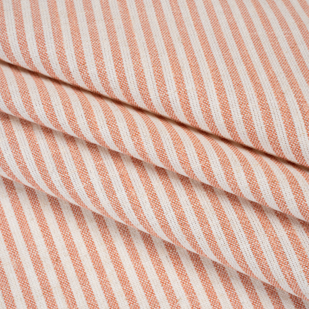Recycled Polyester Blend Woven - Blush Pink Candy Stripes - British Imported - Joann Fabrics