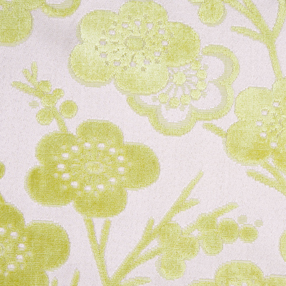 Citron/Beige Floral Chenille - Joann Fabrics