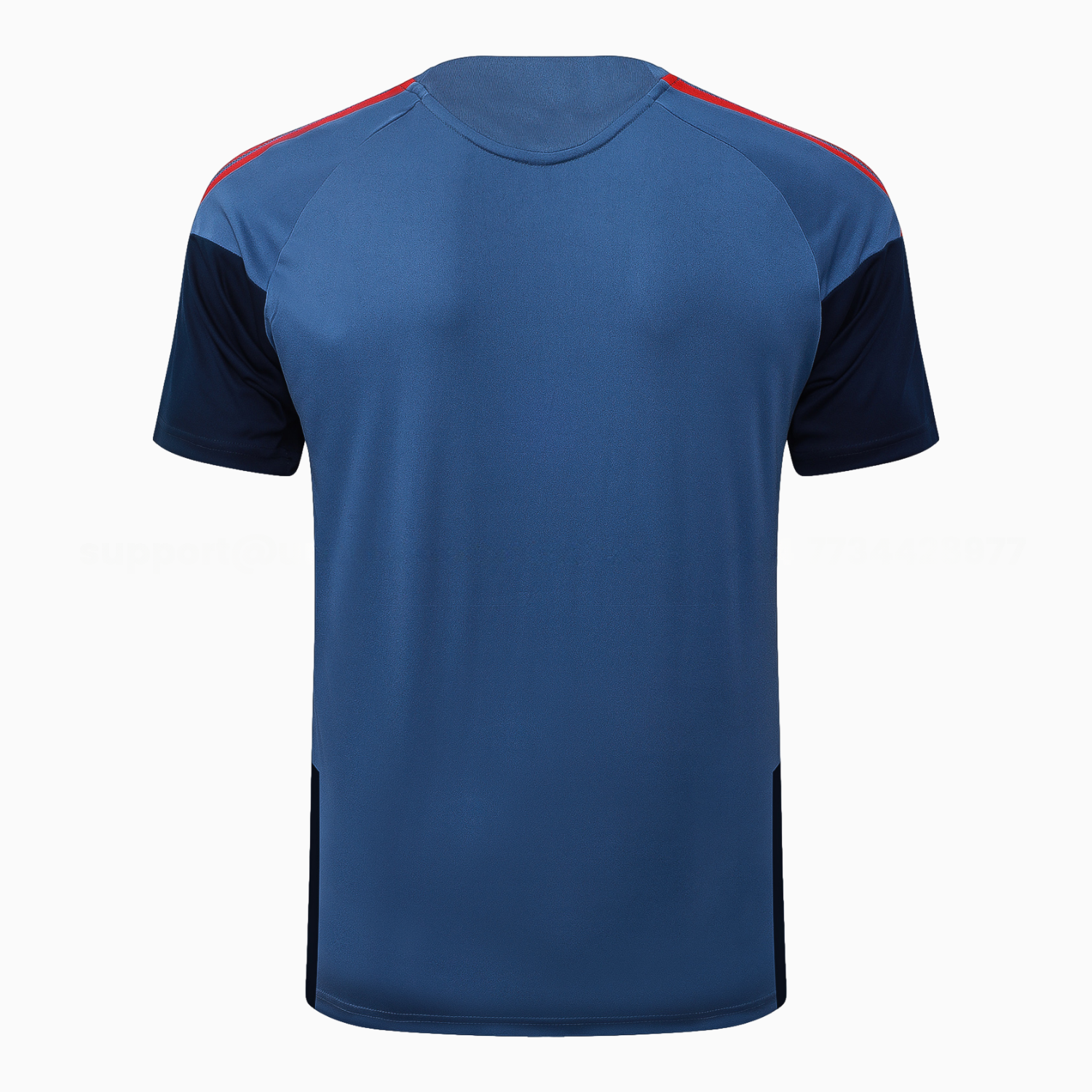 Bayern Munich 26-27 Short-Sleeve Training Set - Grey-Blue Top & Deep Navy Blue Shorts - UnitedFutballJersey
