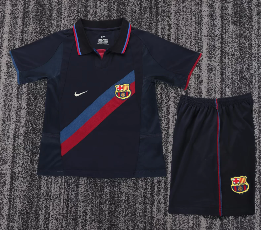 2002/2003 Retro Barcelona Third Away Football Shirt 1:1 Thai Quality Kids Size
