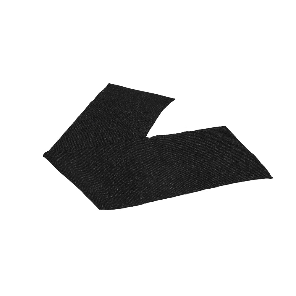 Black Sparkle Rib Knit Trim - 7