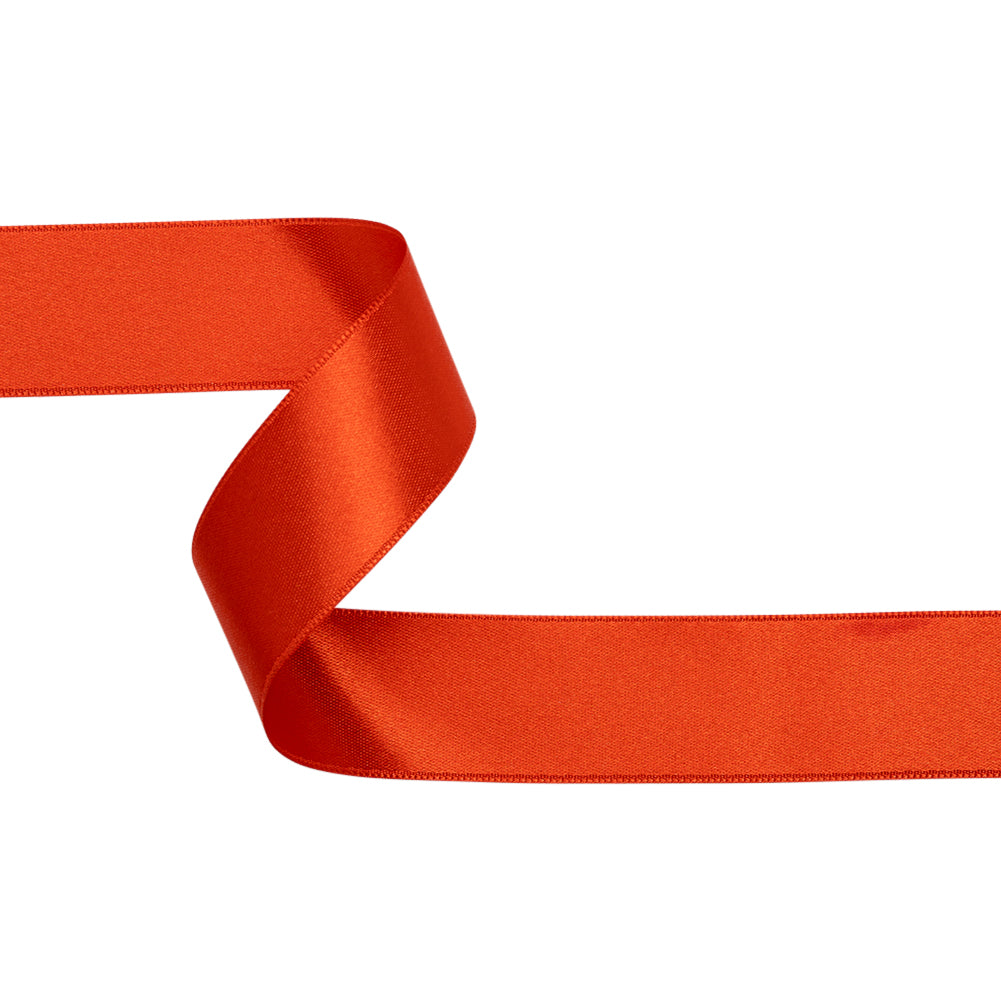 Pumpkin Double Face French Satin Ribbon - 1