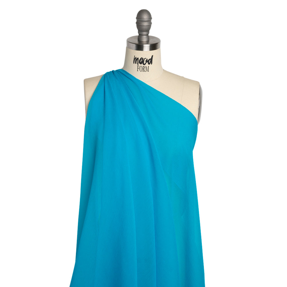 Crinkled Silk Chiffon - Horizon Blue - Premium Collection - Joann Fabrics