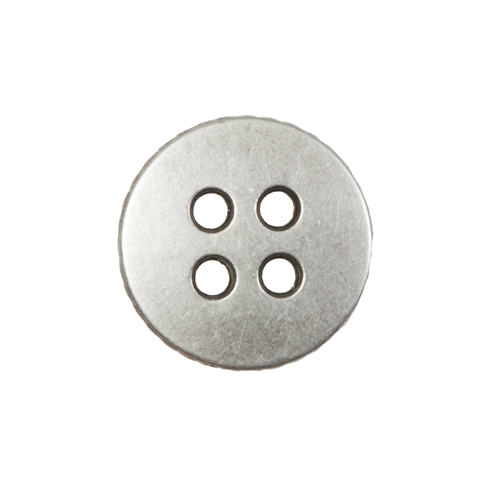 Novelty Silver Metal 4-Hole Button - 36L/23mm - Joann Fabrics