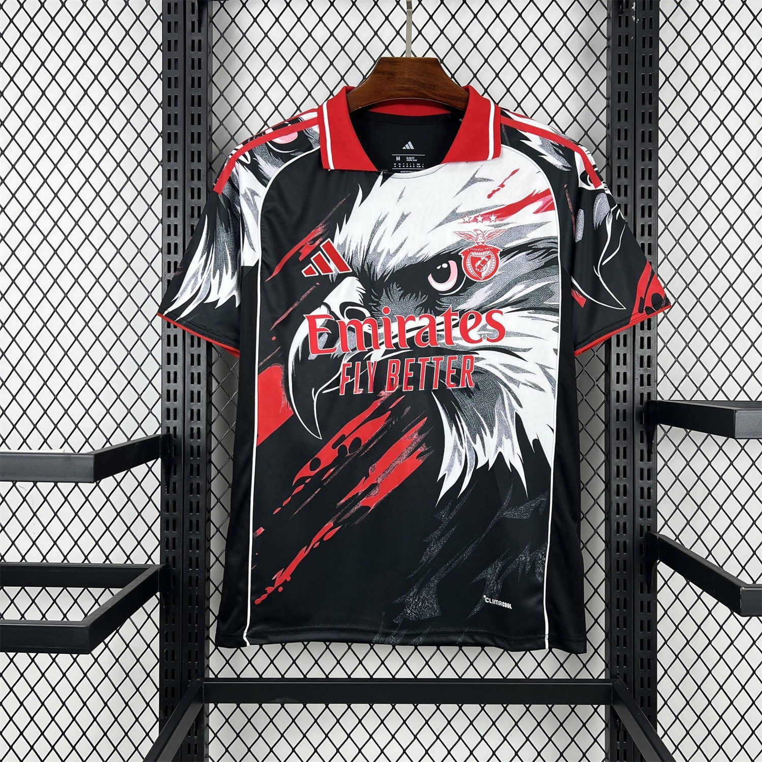Benfica 25-26 White Eagle Black Special Jersey - Fans Version - UnitedFutballJersey