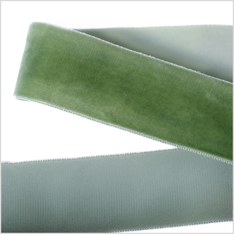 Single Faced Velvet Ribbon Made in Italy - 1.5