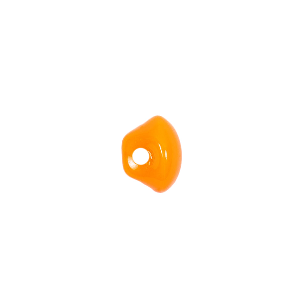 European Orange Half Domed Self Back Glass Button - 16L/10mm - Joann Fabrics