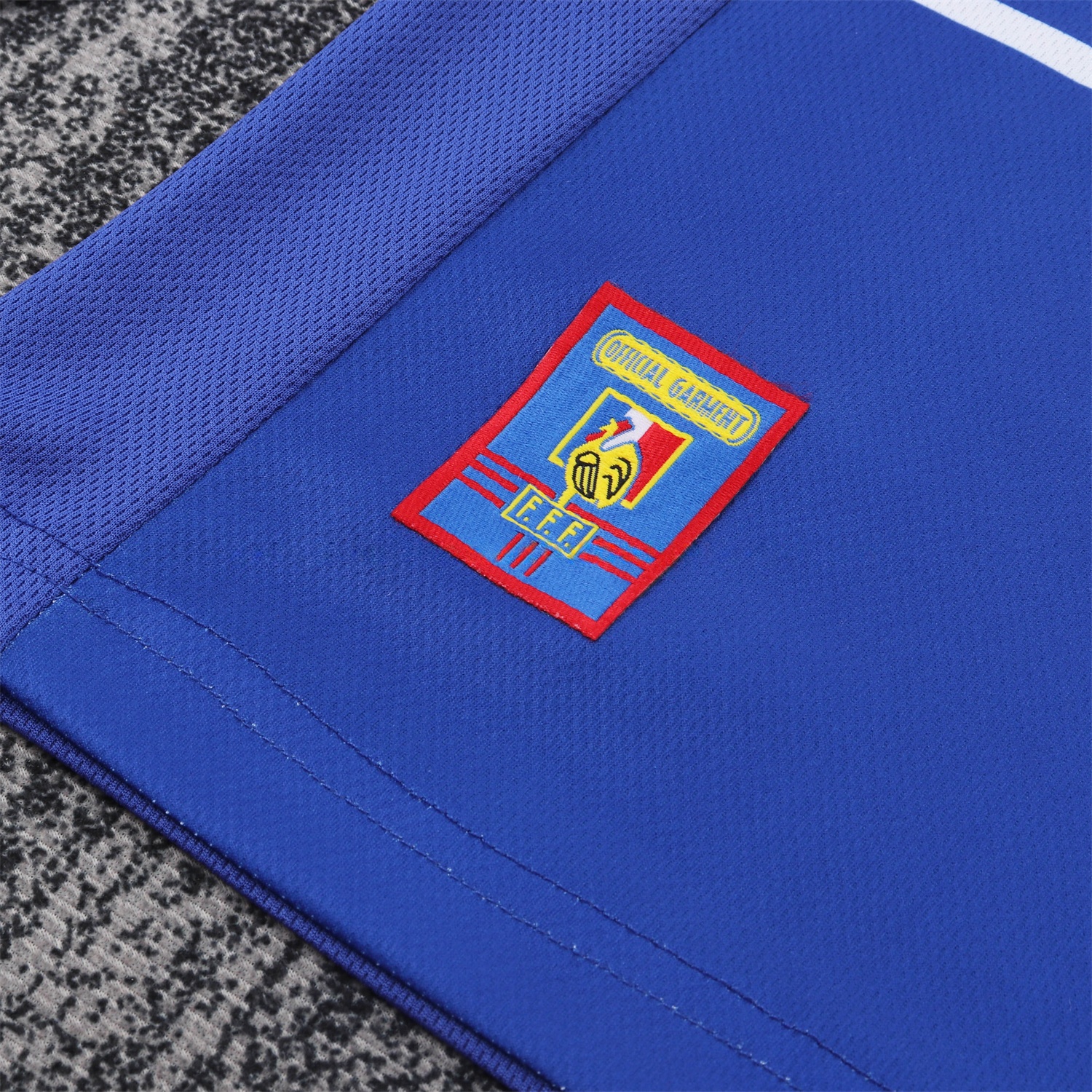 Retro France 1998 Home Long Sleeves Kids Kit - UnitedFutballJersey
