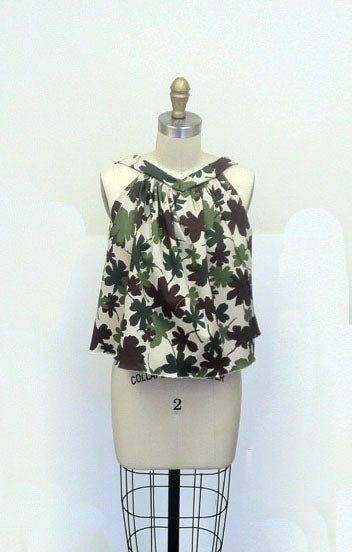 Camo Colored Floral Cotton-Lycra Twill - Joann Fabrics