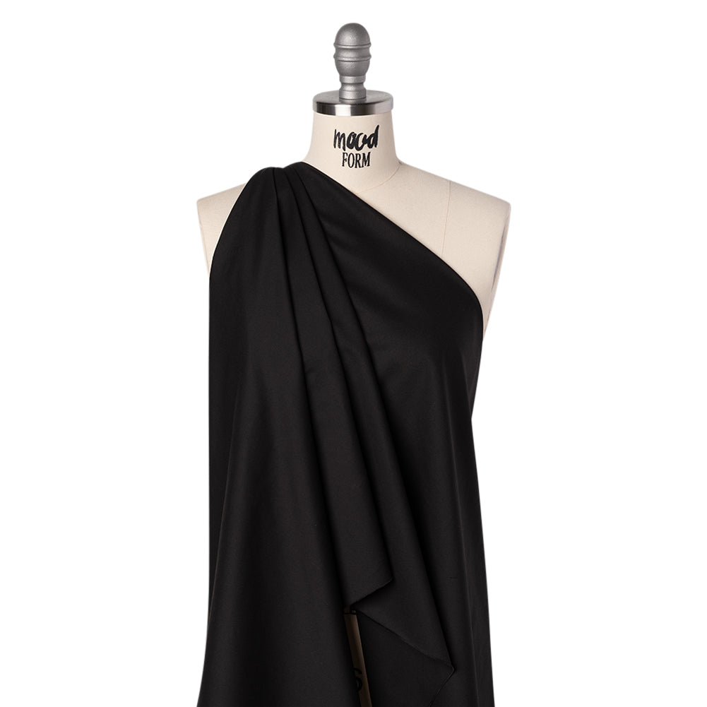 Stretch Cotton and Viscose Twill by Theory - Black - Designer Deadstock - Joann Fabrics