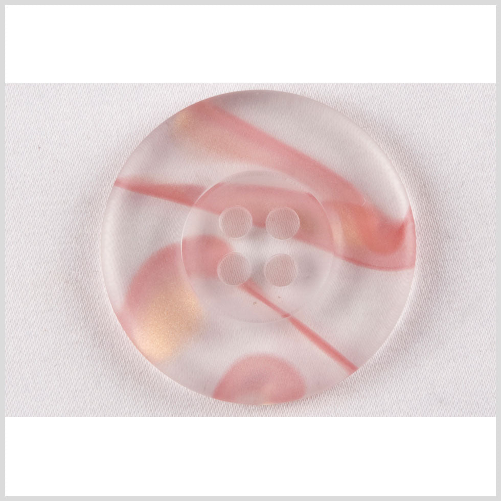 Clear Pink Plastic Button - 28L/18mm - Joann Fabrics