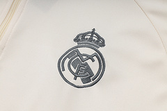 2024/2025 Real Madrid Beige Half-Pull Training Suit Football Shirt 1:1 Thai Quality Set