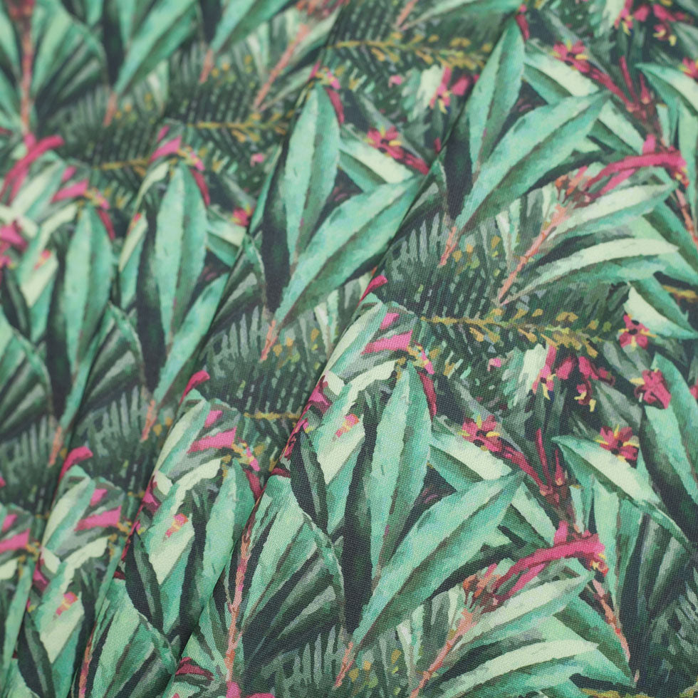 Tropical Leaves Digitally Printed Stretch Neoprene/Scuba Knit - Joann Fabrics