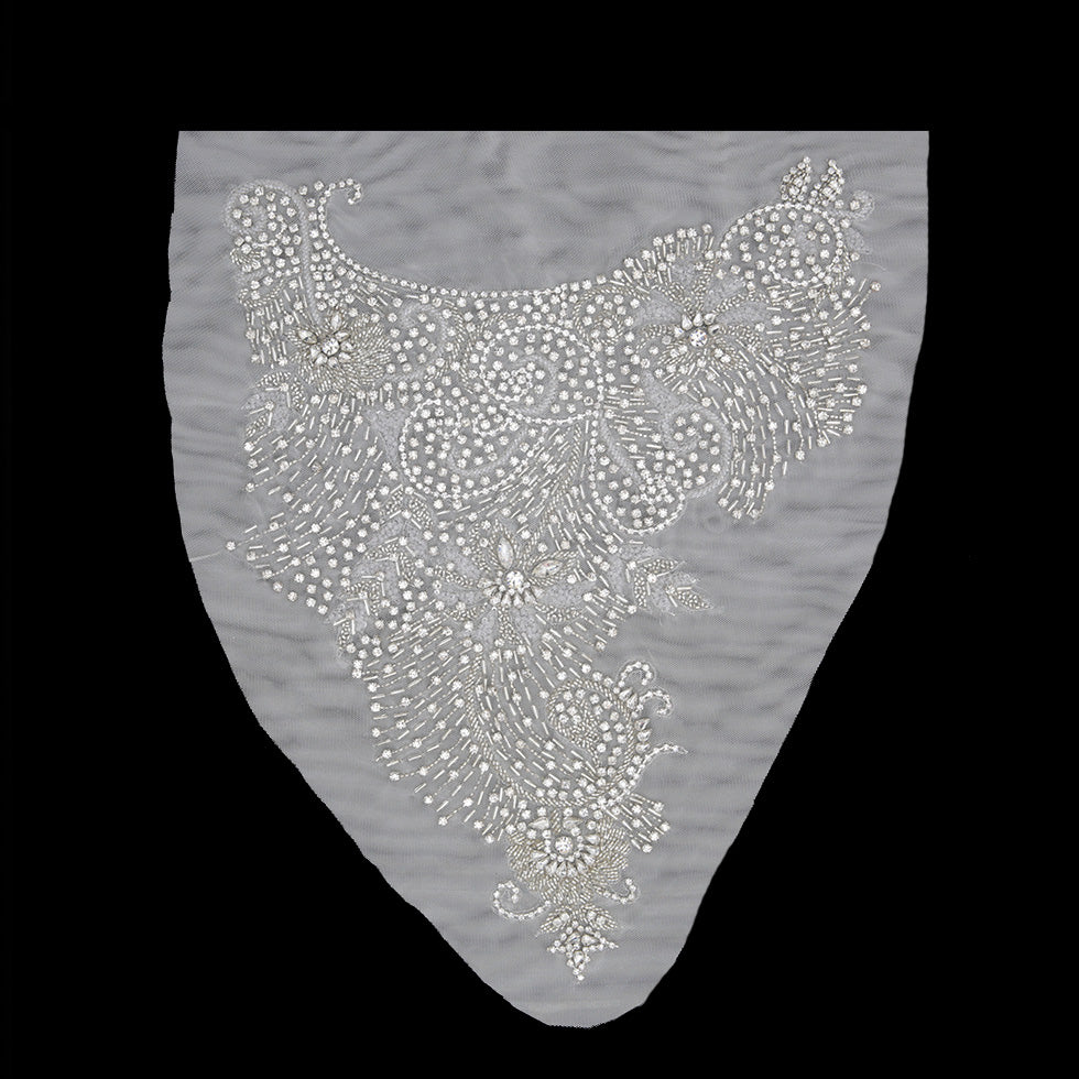 Silver Rhinestone Neck Applique - Joann Fabrics