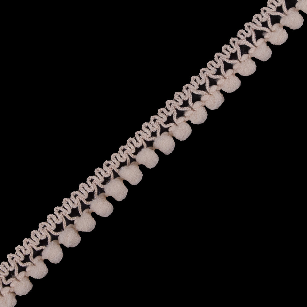 European Light Beige Single Row Mini Pom Pom Trim - Joann Fabrics