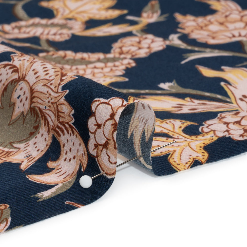 Cotton Voile Print - Navy Leafy Floral - Mood Exclusive Whispering Willows - Joann Fabrics
