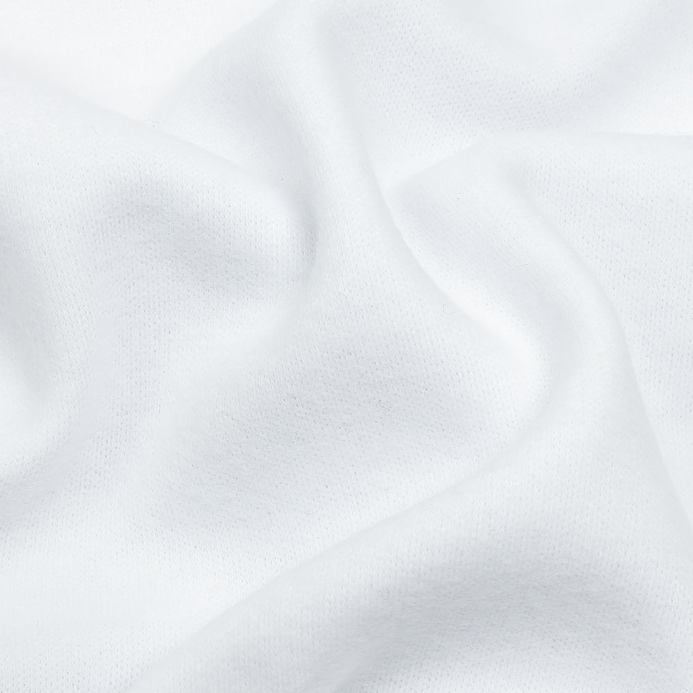 White Brushed Fleece-Like Cotton and Polyester Rib Knit - Joann Fabrics