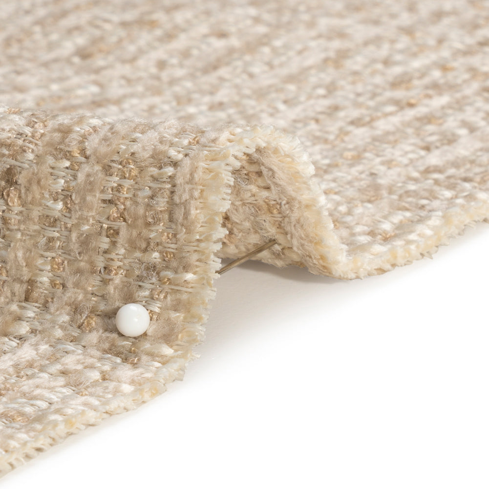 Tweed Upholstery Chenille - Linen Striated - Caprona Collection - Joann Fabrics