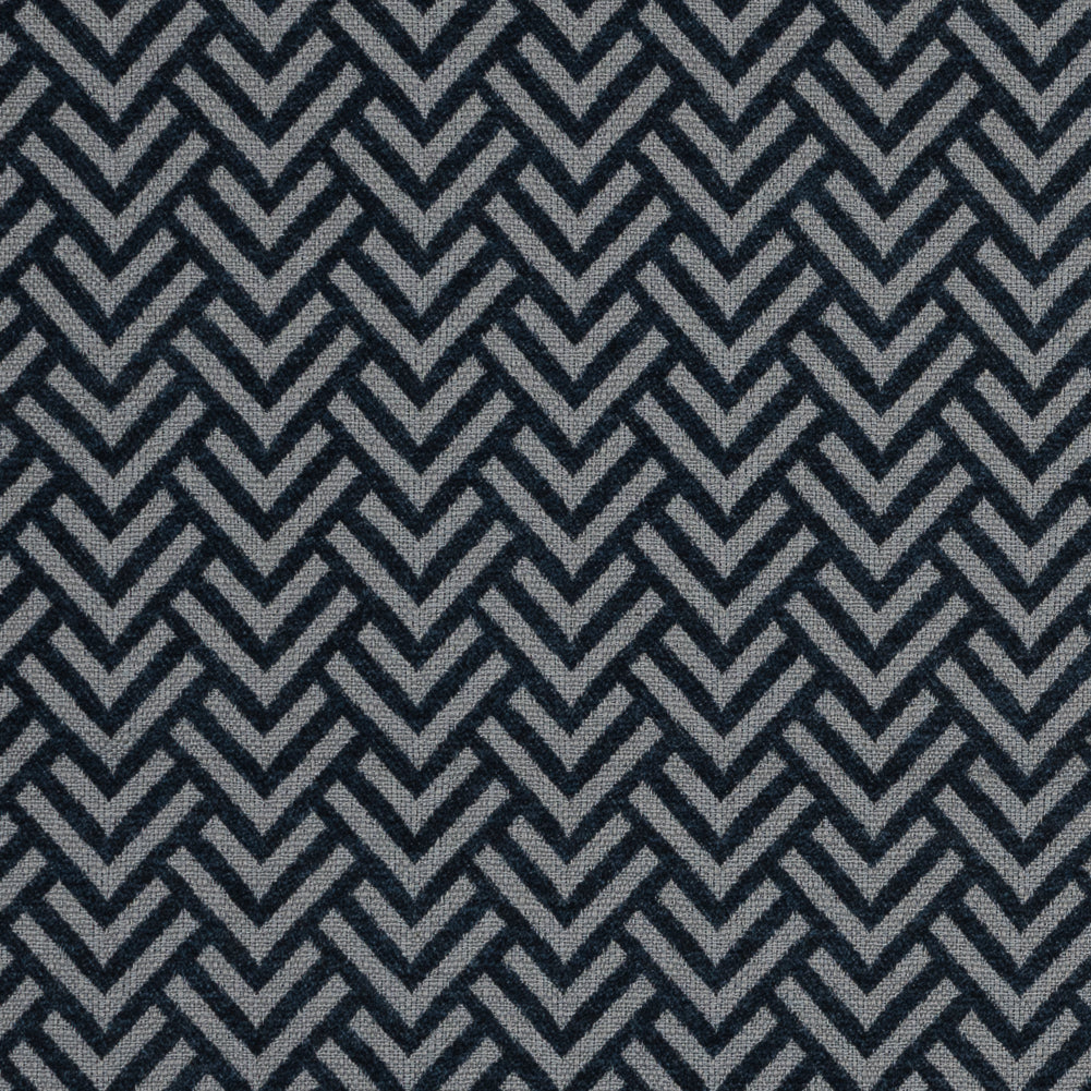 Midnight Navy Chevron Upholstery Chenille - Joann Fabrics