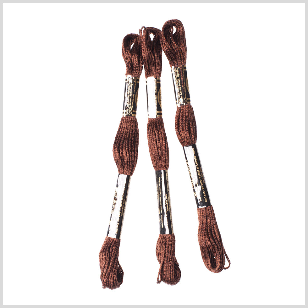 3-Pack DMC Size 6 Embroidery Floss #938 Chocolate Brown - Joann Fabrics