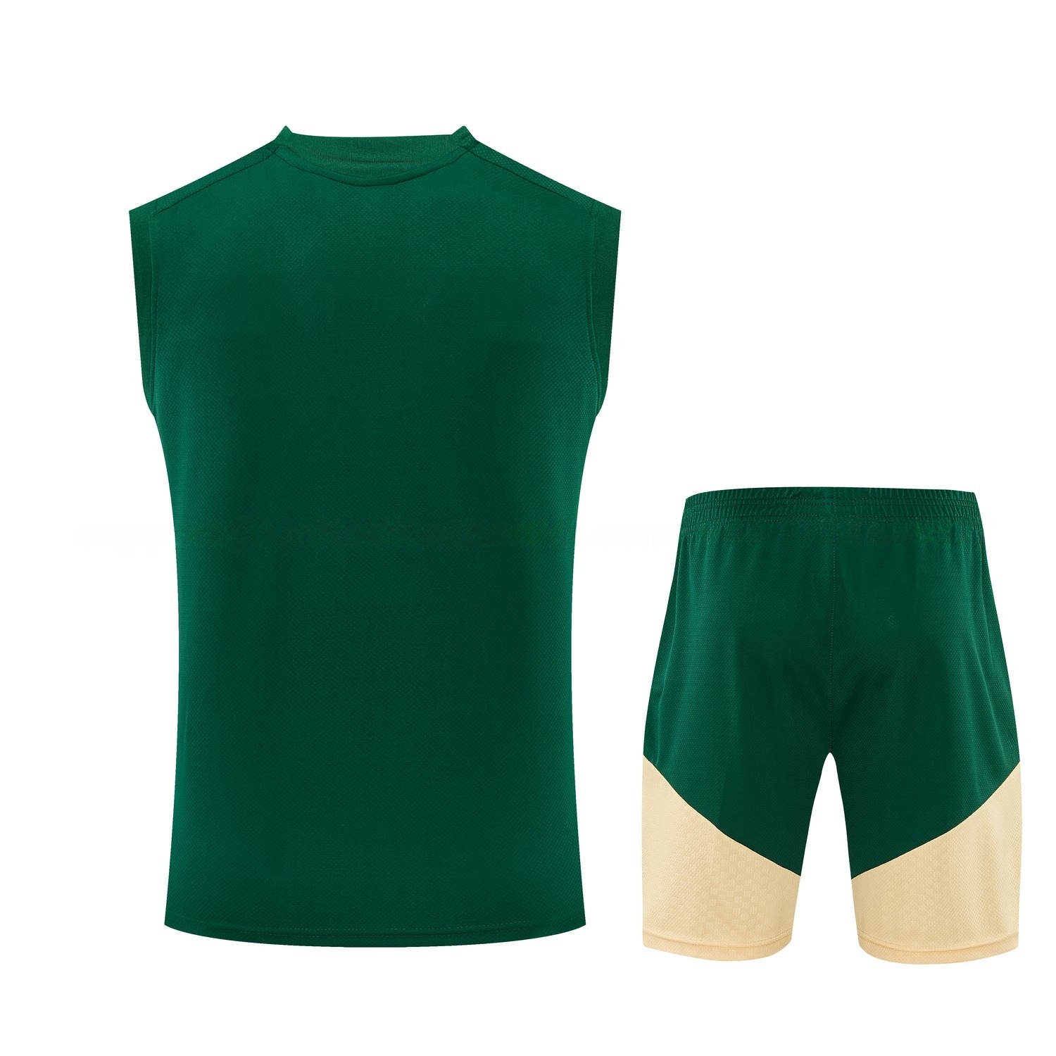 Real Madrid 26-27 Vest Training Set - Green Vest and Shorts - UnitedFutballJersey