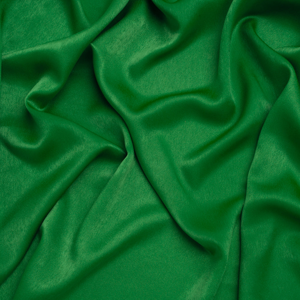 Polyester Crepe Back Satin - Kelly Green - Designer Deadstock - Joann Fabrics