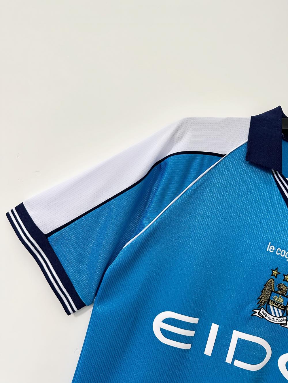 1999-2001 Retro Manchester City Home Football Shirt 1:1 Thai Quality