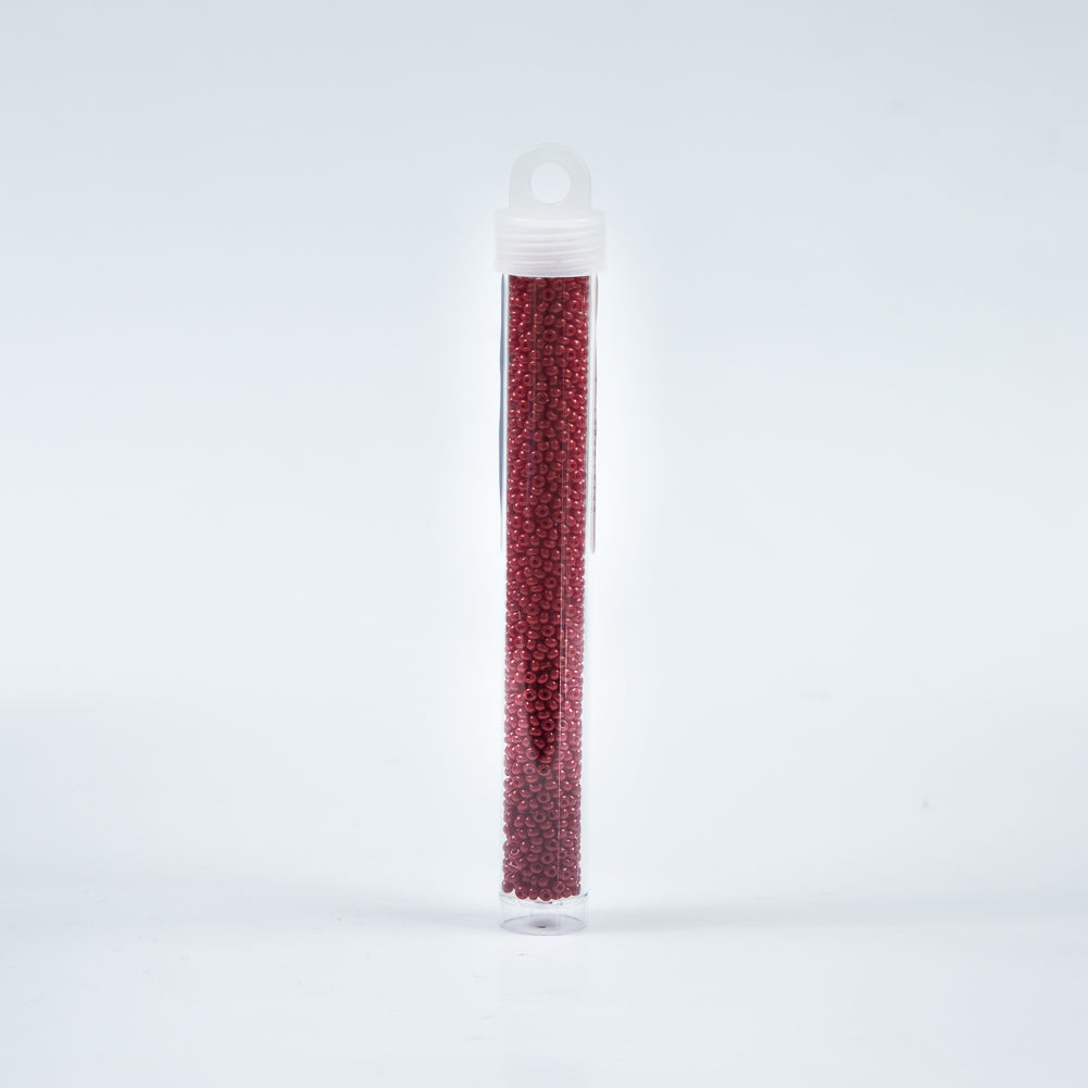Dark Red Opaque Czech Seed Beads - Size 10 - Joann Fabrics