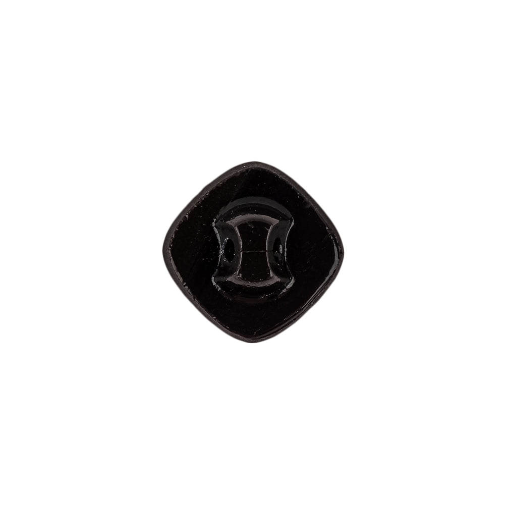 Speckled White and Black Enameled Shank Back Glass Button - 22L/14mm - Joann Fabrics
