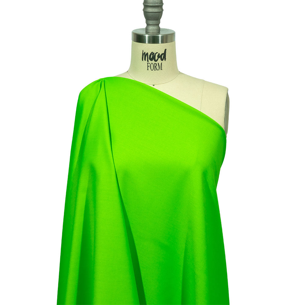 Italian Hi-Vis Green Double Face Stretch Super 150 Virgin Wool Twill Suiting - Joann Fabrics