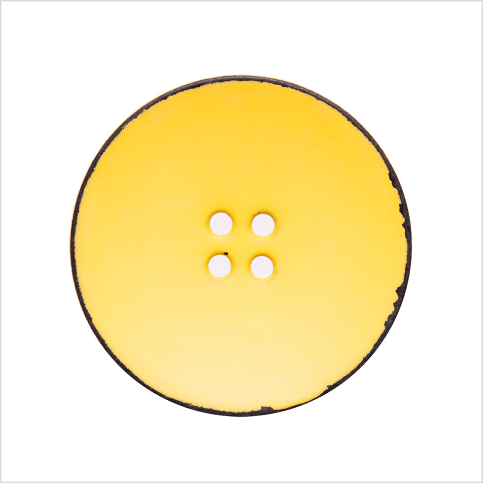 Italian Yellow 4-Hole Plastic Button - 44L/28mm - Joann Fabrics