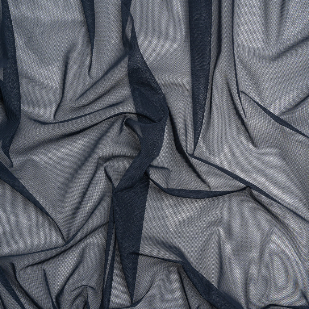 Crisp Polyester Stretch Mesh - Navy - Designer Deadstock - Joann Fabrics