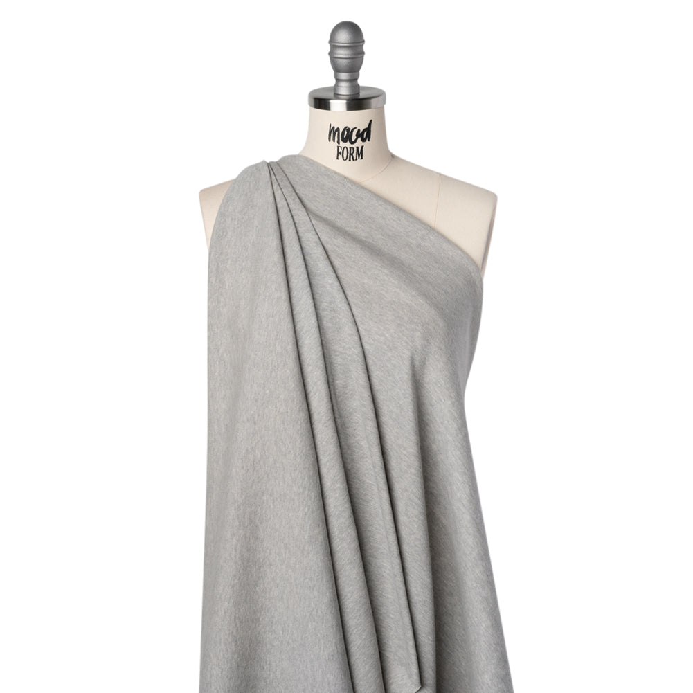 Cotton and Polyester 1x1 Rib Knit - Heathered Warm Gray - Deadstock - Joann Fabrics