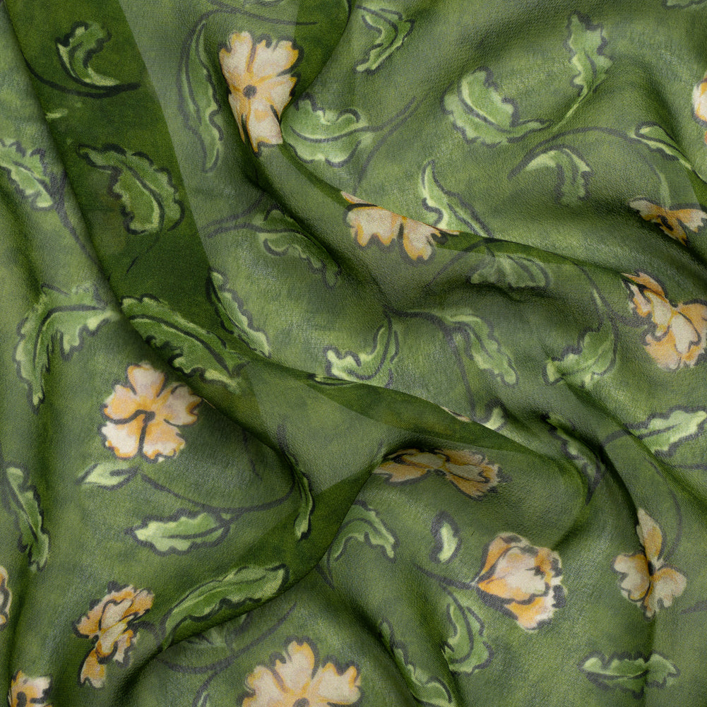 Mood Exclusive Green Beautiful Fool Viscose Chiffon - Joann Fabrics