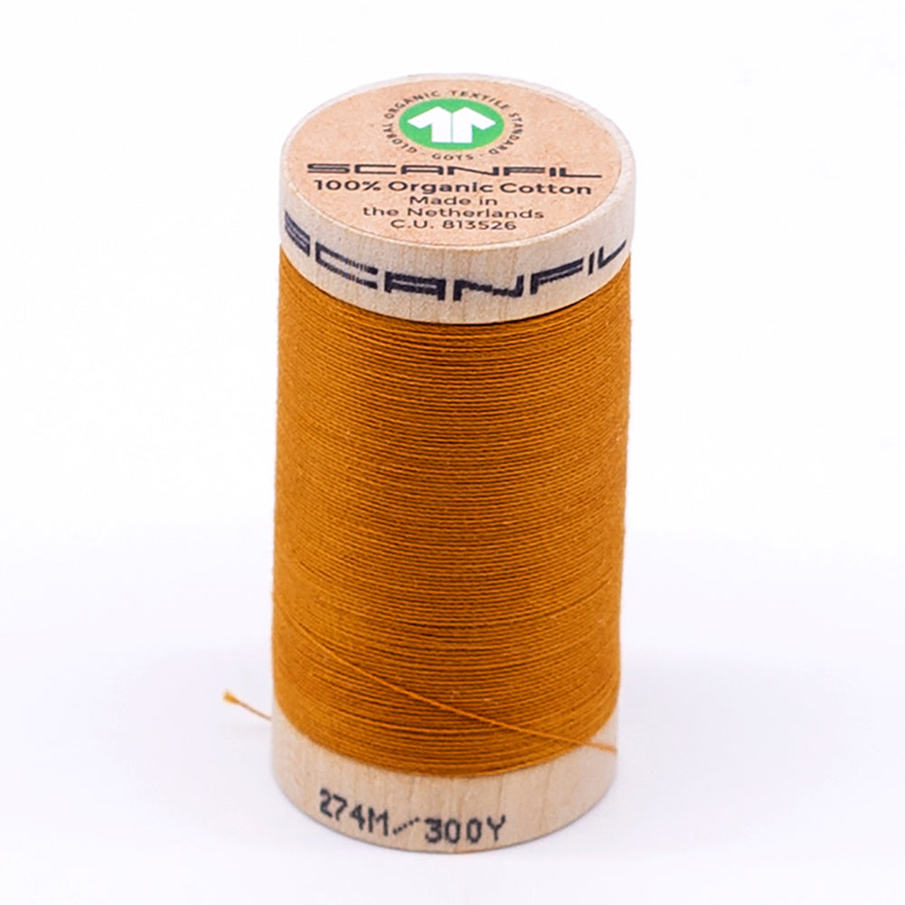 SCANFIL® 30wt Organic Pima Cotton Thread 300 yds - 4826 Sunflower - Joann Fabrics