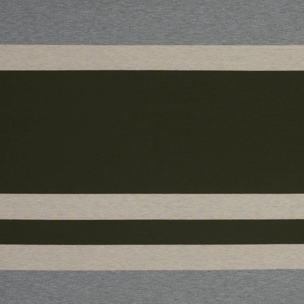 Olive, Oatmeal and Gray Awning Striped Jersey - Joann Fabrics