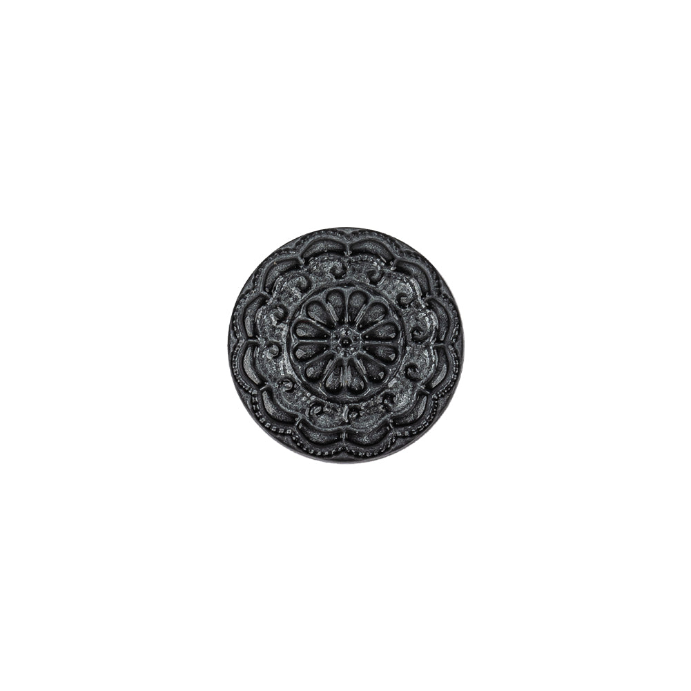 Italian Gray Pearl Floral Shank Back Button - 20L/12.5mm - Joann Fabrics