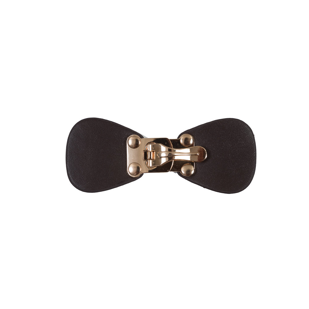 Italian Brown and Gold Clasp Closure - 4
