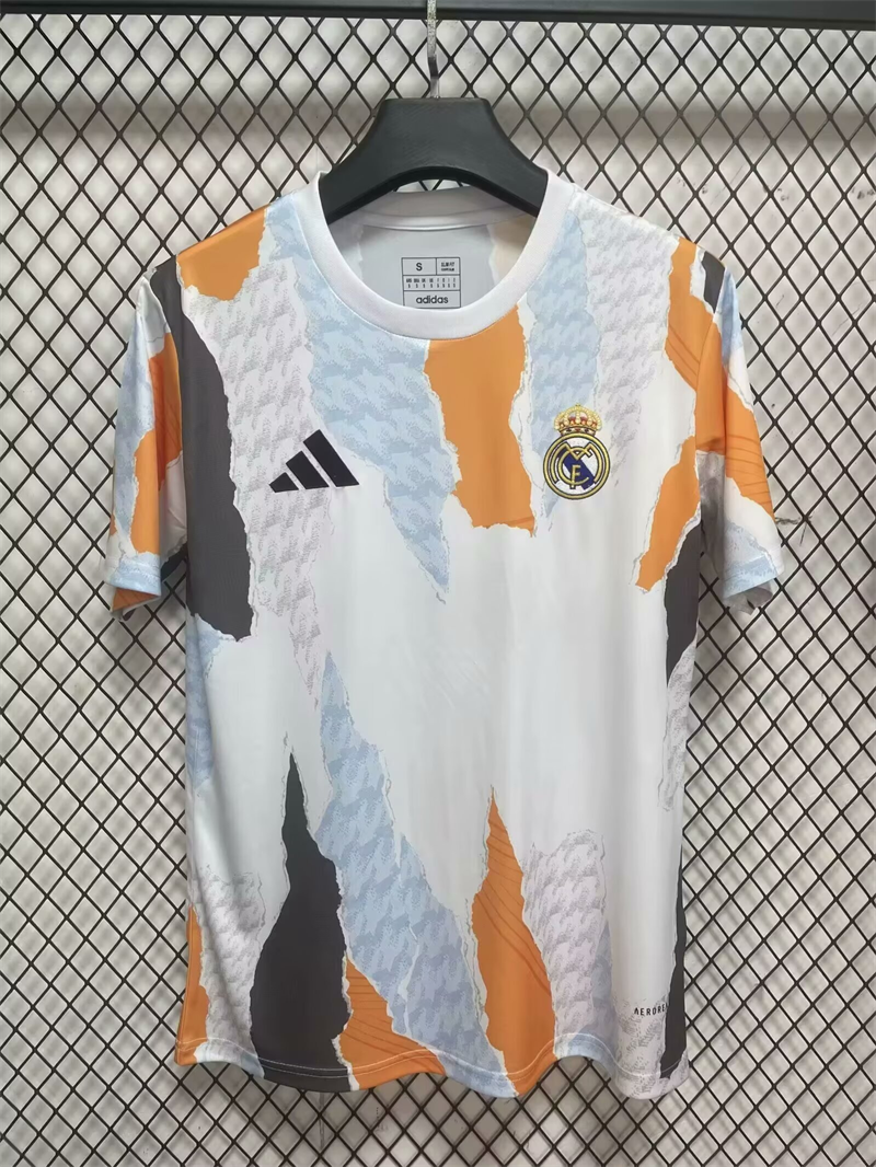2025/2026 Real Madrid Pre-match Training Football Jersey 1:1 Thai Quality