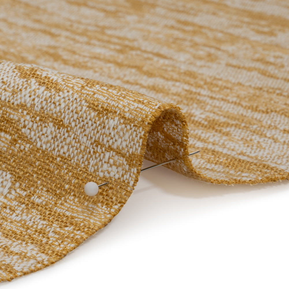 Drapery Jacquard - Ochre Abstract Streaks - British Imported - Joann Fabrics