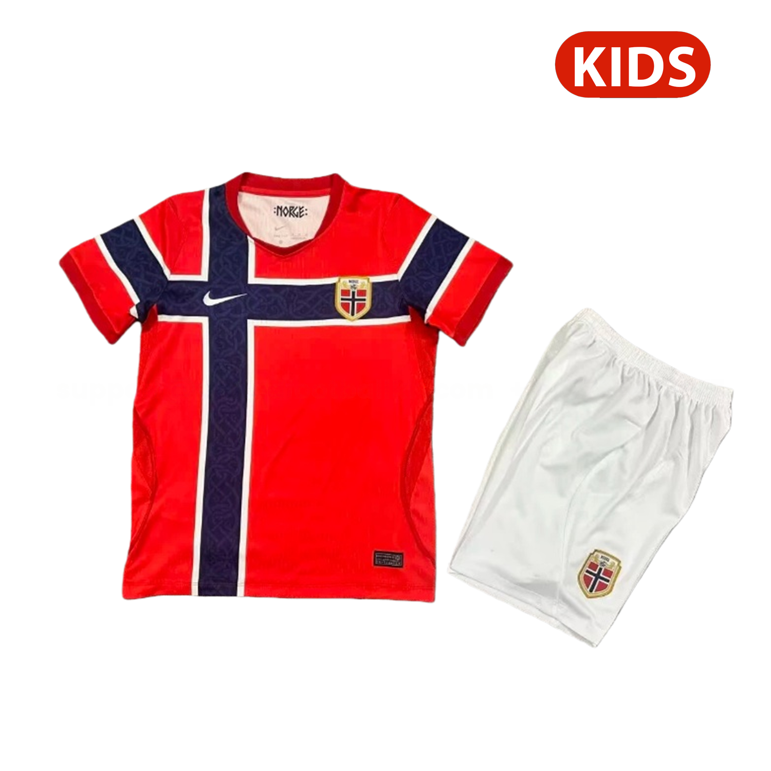 Norway 2026 Home Kids Kit - UnitedFutballJersey
