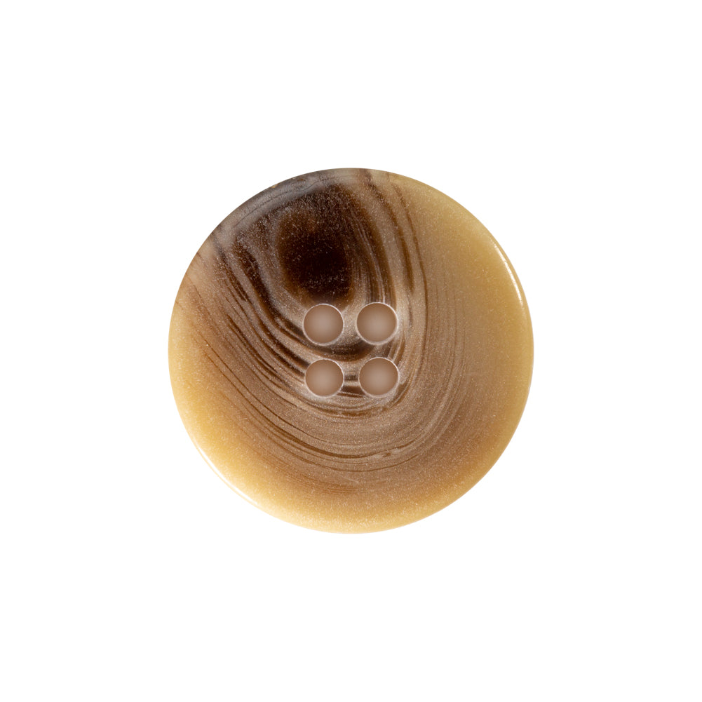 Beige and Brown Plastic 4-Hole Button - 36L/23mm - Joann Fabrics