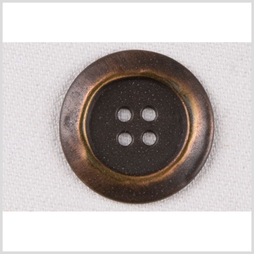 Metal 4-Hole Button - 40L/25.5mm - Copper Distressed Classic - Joann Fabrics