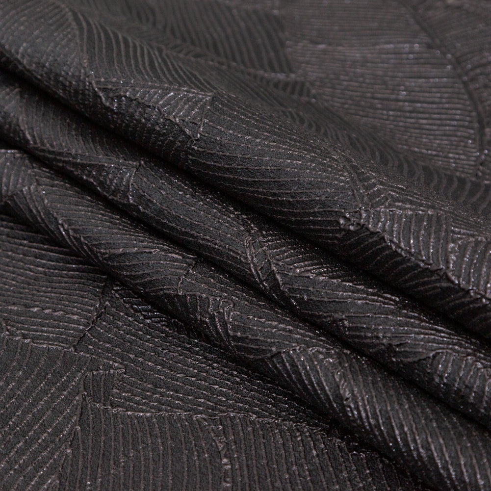 Luminous Black Double-Layer Organza Brocade - Joann Fabrics