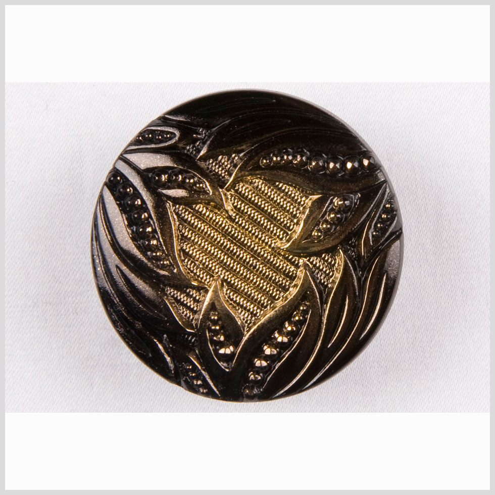 Gold Shaded Glass Button - 58L/37mm - Joann Fabrics