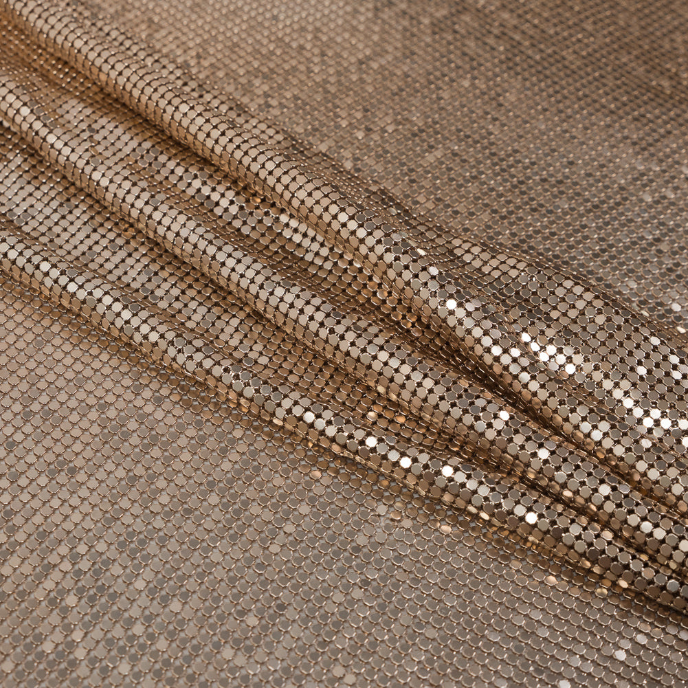 Mood Exclusive Joan Rose Gold Tubular Chainmail Fabric - Joann Fabrics