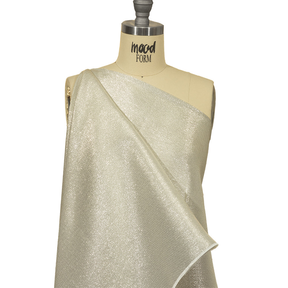 Metallic Polyester Lame - White and Silver - Glimmer Collection - Joann Fabrics