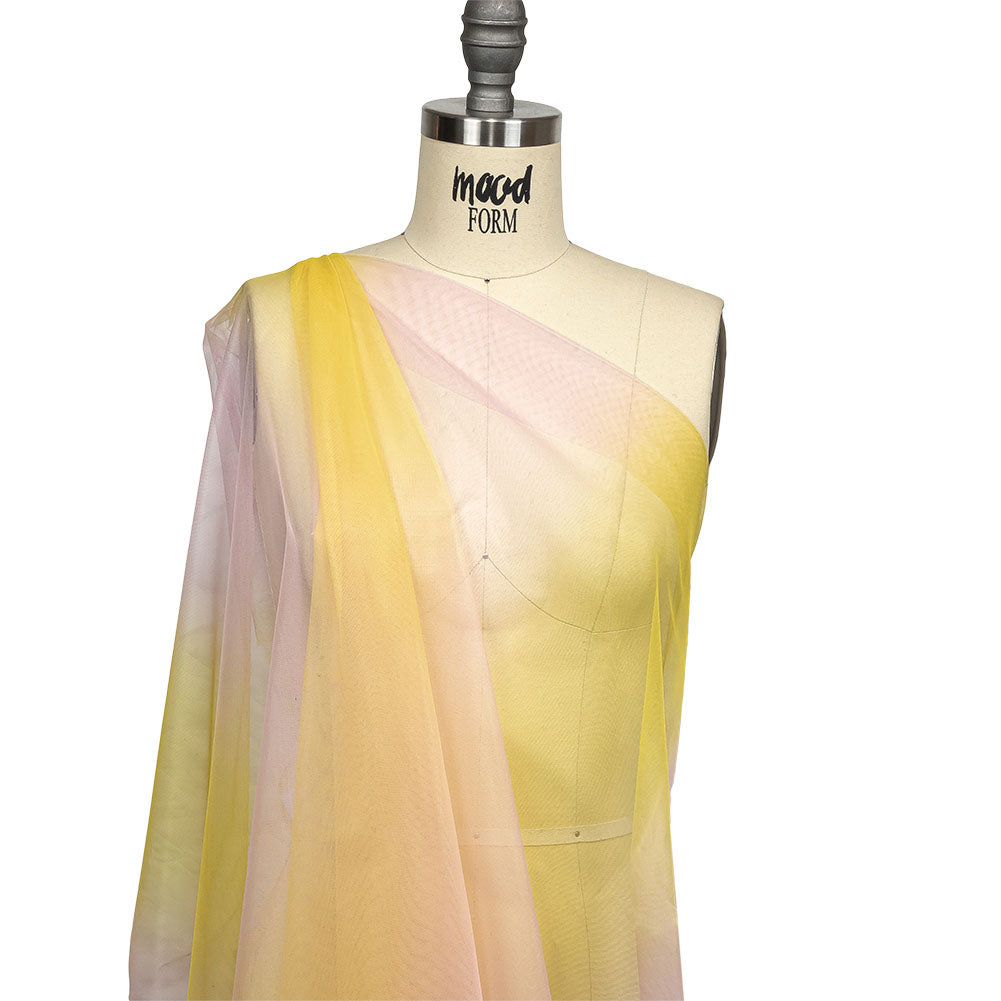 Ombre Stripes Shadow Tulle - Pink and Yellow - Joann Fabrics